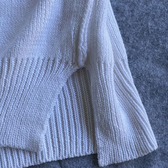 Miracle Sweater Womens Extra Small White Flag Patriotic Drop Shoulder - Picture 2 of 10